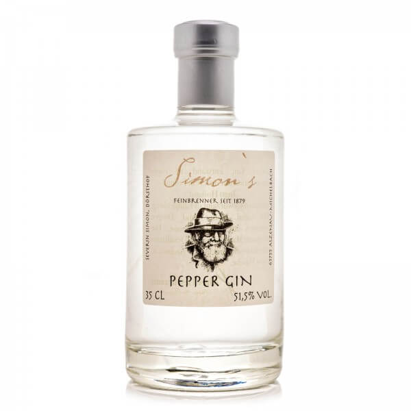 Produktbild einer Flasche Simon's Pepper Gin