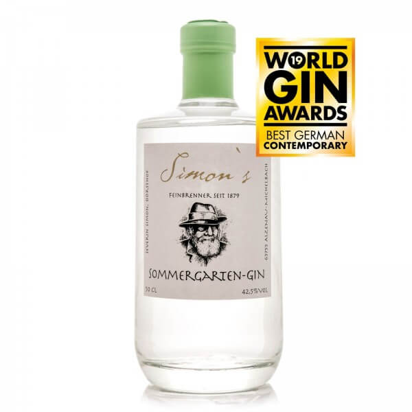 Produktbild einer Flasche Simon's Sommergarten-Gin
